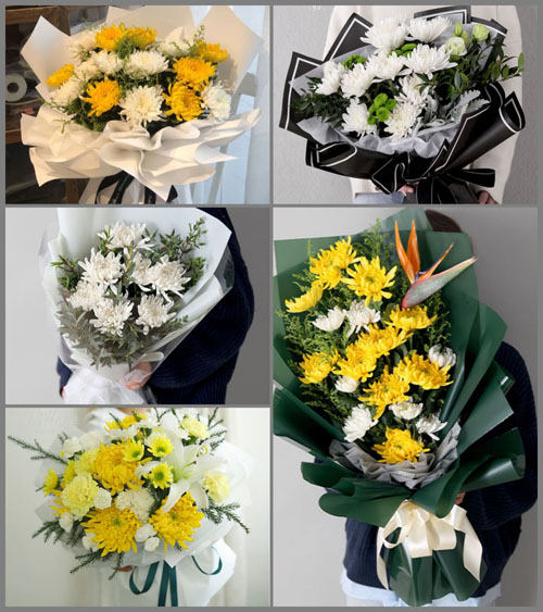 广东江门市蓬江区堤东街道白事花束代送